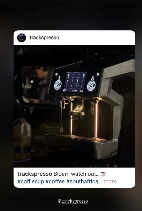 Trackspresso mobile coffee machine installed in a Land Rover